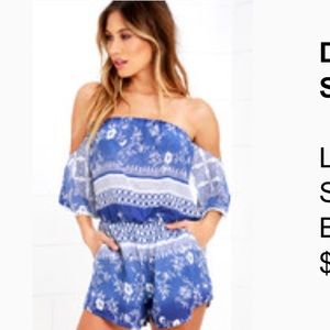 Lulu's Blue Romper
